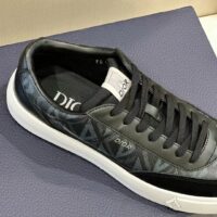 Dior Unisex Shoes B101 Sneaker Black CD Diamond Canvas Smooth Calfskin Nubuck (4)