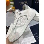 Dior Unisex Shoes CD B27 Low-Top Sneaker White Smooth Calfskin Oblique Galaxy Leather – Image 5
