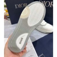 Dior Unisex Shoes CD B27 Low-Top Sneaker White Smooth Calfskin Oblique Galaxy Leather (4)
