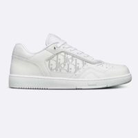 Dior Unisex Shoes CD B27 Low-Top Sneaker White Smooth Calfskin Oblique Galaxy Leather (4)