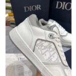 Dior Unisex Shoes CD B27 Low-Top Sneaker White Smooth Calfskin Oblique Galaxy Leather – Image 7