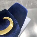 Dior Women CD C'est Dior Heeled Slide Cobalt Blue Velvet 5 CM Heel - Image 9