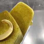 Dior Women CD C'est Dior Heeled Slide Lime Yellow Velvet 5 CM Heel - Image 10