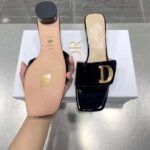 Dior Women CD C'est Dior Slide Black Patent Calfskin Metal C D Initials – Bild 6