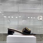 Dior Women CD C'est Dior Slide Black Patent Calfskin Metal C D Initials – Bild 2