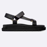 Dior Women CD D-Wave Sandal Black Lambskin Paris Signature EVA (3)