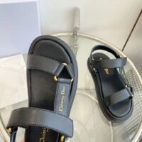 Dior Women CD D-Wave Sandal Black Lambskin Paris Signature EVA (3)