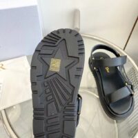 Dior Women CD D-Wave Sandal Black Lambskin Paris Signature EVA (3)