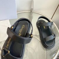 Dior Women CD D-Wave Sandal Black Lambskin Paris Signature EVA (3)