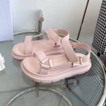 Dior Women CD D-Wave Sandal Powder Pink Lambskin Paris Signature EVA - Image 3