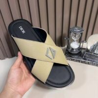 Dior Women CD Dior Alias Sandal Beige Grained Calfskin Black Calfskin Insole (9)