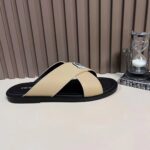 Dior Unisex CD Dior Alias Sandal Beige Grained Calfskin Black Calfskin Insole - Image 2