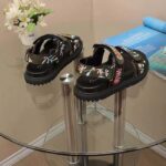 Dior Women CD Dioract Sandal Black Multicolor Technical Fabric Embroidered Petites Fleurs Motif - Image 5