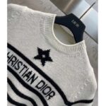 Dior Men CD Dioriviera Short Sleeved Sweater Marinière White Blue Cashmere Knit Signature - Image 4