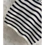 Dior Men CD Dioriviera Short Sleeved Sweater Marinière White Blue Cashmere Knit Signature - Image 9