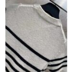 Dior Men CD Dioriviera Short Sleeved Sweater Marinière White Blue Cashmere Knit Signature - Image 8