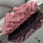 Dior Women CD Dream Bucket Bag Ethereal Pink Cannage Cotton Bead Embroidery - immagine 8