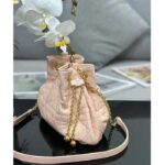 Dior Women CD Large Ammi Bag Aesthetic Beige Supple Macrocannage Lambskin – Bild 4