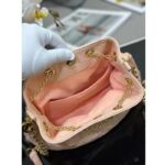 Dior Women CD Large Ammi Bag Aesthetic Beige Supple Macrocannage Lambskin – Bild 7