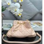 Dior Women CD Large Ammi Bag Aesthetic Beige Supple Macrocannage Lambskin – Bild 5