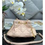 Dior Women CD Large Ammi Bag Aesthetic Beige Supple Macrocannage Lambskin – Bild 3
