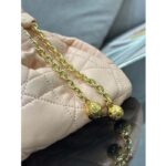 Dior Women CD Large Ammi Bag Aesthetic Beige Supple Macrocannage Lambskin – Bild 8