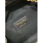 Dior Women CD Large Ammi Bag Black Supple Macrocannage Lambskin - Image 11