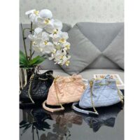 Dior Women CD Large Ammi Bag Aesthetic Beige Supple Macrocannage Lambskin (3)