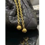 Dior Women CD Large Ammi Bag Black Supple Macrocannage Lambskin - Image 7