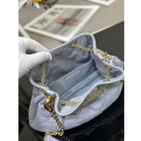 Dior Women CD Large Ammi Bag Ethereal Gray Supple Macrocannage Lambskin (1)