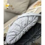 Dior Women CD Large Ammi Bag Ethereal Gray Supple Macrocannage Lambskin - Image 7