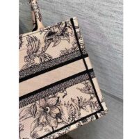 Dior Women CD Large Book Tote Powder Pink Dior Jardin Botanique Embroidery (2)