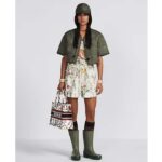 Dior Women CD Medium Book Tote White Multicolor Dior Petites Fleurs Embroidery - immagine 13