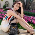 Dior Women CD Medium C'est Dior Bag Blue Dior Oblique Jacquard – Bild 10