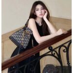 Dior Women CD Medium C'est Dior Bag Blue Dior Oblique Jacquard – Bild 12