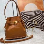 Dior Women CD Medium C'est Dior Bag Golden Saddle CD-Embossed Calfskin – Image 2