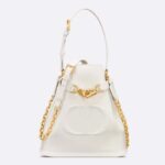 Borsa Dior da donna CD media C'est Dior Bag Latte CD-Pelle di vitello goffrata