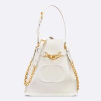 Dior Women CD Medium C'est Dior Bag Latte CD-Embossed Calfskin