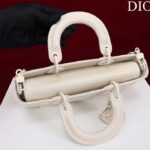 Dior Women CD Medium D-Joy Bag Latte Cannage Calfskin Diamond Motif - Image 6