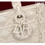 Dior Women CD Medium D-Joy Bag Latte Cannage Calfskin Diamond Motif - Image 8