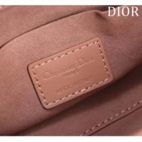 Dior Women CD Medium D-Joy Bag Rose Des Vents Cannage Calfskin Diamond Motif (8)