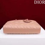 Dior Women CD Medium D-Joy Bag Rose Des Vents Cannage Calfskin Diamond Motif - Imagen 6