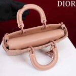 Dior Women CD Medium D-Joy Bag Rose Des Vents Cannage Calfskin Diamond Motif - Imagen 5