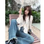 Dior Women CD Miss Caro Mini Bag Black Macrocannage Lambskin - Bild 14