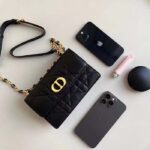 Dior Women CD Miss Caro Mini Bag Black Macrocannage Lambskin - Bild 5