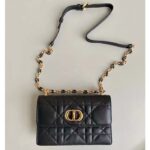 Dior Women CD Miss Caro Mini Bag Black Macrocannage Lambskin - Bild 2