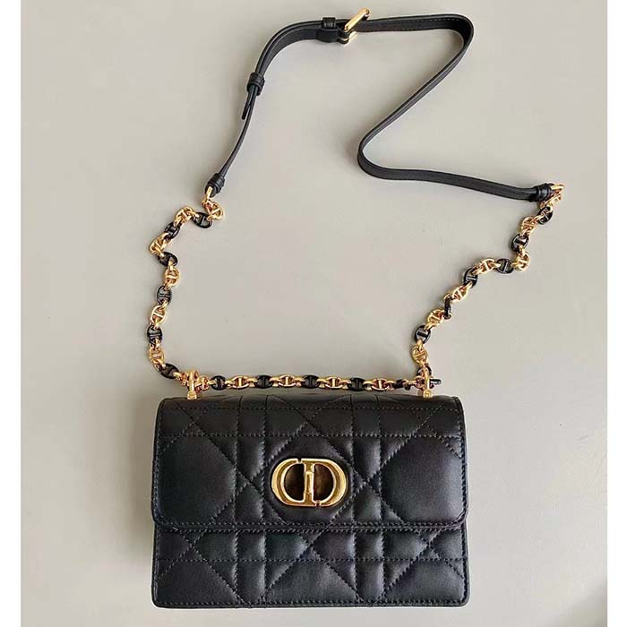 DIOR Miss Caro Mini Bag Macrocannage Lambskin