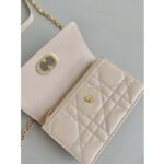 Dior Women CD Miss Caro Mini Bag Caramel Beige Macrocannage Lambskin - Image 6