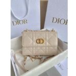 Dior Women CD Miss Caro Mini Bag Caramel Beige Macrocannage Lambskin - Image 4