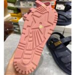 Dior Women CD Shoes DiorAct Sandal Pink Lambskin Gold-Finish Metal Signature - Image 5